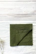 Лляні серветки TouchableLinen 1 шт Зелений Серветки для сервірування столу 40х40 см - зображення 5