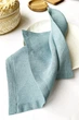 Льняные салфетки TouchableLinen 1 шт Пыльно-голубой Салфетки для сервировки стола Свадебные салфетки 45х45 см - изображение 5