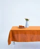 Лляна скатертина на стіл TouchableLinen 1 шт 200х200 см Помаранчевий - зображення 1
