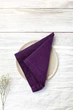 Льняные салфетки TouchableLinen 1 шт Фиолетовый 45х45 см - изображение 7