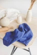 Полотенце для кухни из льна TouchableLinen 1 шт 40х60 см Синий - изображение 4