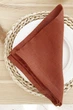 Льняные салфетки TouchableLinen 1 шт Терракотовый 40х40 см - изображение 6