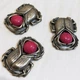 Министатуэтка метал Жук Скарабей Бронза, "Кораловий камінь" Semantic Jewelry 3.0 x 2.5 x 0.5 см - зображення 2
