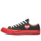 Женские кеды No Brand Comse Des Garcons Play Low Top Sneakers Black/Red Low 39 - изображение 2