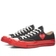 Женские кеды No Brand Comse Des Garcons Play Low Top Sneakers Black/Red Low 39 - изображение 3