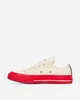 Женские кеды No Brand Comse Des Garcons Play Low Top Sneakers Beige/Red Low 39 - изображение 3