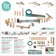 Деревянный конструктор Djeco Zig & Go 28 дет. DJ05640 - изображение 3