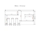 Полиця навісна Тиса Модуль-134 Дуб Сонома + Графіт - зображення 2