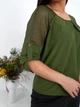Блуза Khan 117 хаки 54 3XL - изображение 3