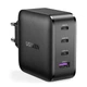 Сетевое зарядное устройство UGREEN CD224 USB+ 3xUSB-C 65W GaN Tech QC4.0 PD3.0 Black (70774) - изображение 1