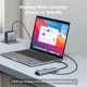 USB-хаб UGREEN CM512 USB-C to 2xUSB 3.0 + HDMI 4K@60Hz + RJ-45 Gigabit + SD/TF + USB-C PD Power Port Gray (60515) - изображение 5