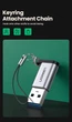 Переходник UGREEN US276 USB 3.0 Male to USB-C 3.1 Female Gray (50533) - изображение 7