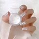 Перлинне втирання для нігтів White Біле - зображення 1