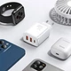 Зарядний пристрійс Адаптер Baseus 30W Compact Quick Charger Швидка зарядка QC3.0+PD3.0 2USB+Type-C Зарядка для телефона Басеус 30W EU 3A White - зображення 7