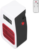 Тепловентилятор мини настольный Handy heater ultra 900Вт портативный электрообогреватель комнатный, с пультом и таймером Белый с красным - изображение 3