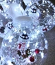 Светодиодная гирлянда бахрома с шарами Xmas WW-1 Copper curtain ball lamp 7258 Снеговик 3 х 1.5 м Теплый белый свет (gr_018461) - изображение 6