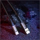 USB-кабель на Type-C з підсвічуванням BASEUS Halo Series Fast Charging Data Cable (2m, 3A). Black - зображення 7