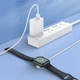 Беспроводное зарядное устройство для Apple Watch 1 /2 /3 /4 /5 /6 /7 /SE Hoco CW39C Wireless charger. White - изображение 7