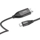 Кабель Type-C на HDMI HD Hoco on-screen cable (2m, 4K, 30Hz). Black - зображення 9