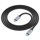 Кабель швидкісний 20 Гбіт/с 4K 60 FPS Type-C на Type-C USB3.2 HOCO 20Gbps super-speed (2m, 100W, 4K). Black - зображення 4