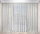 Комплект штор Diamond мікровелюр 150x280 білих 2 шт. - изображение 1