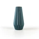 Ваза для цветов MBM HOME пластиковая 22 см DH-FLOWERS-06 DARK BLUE Синяя - изображение 4