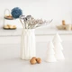 Ваза для цветов MBM HOME пластиковая 18 см DH-FLOWERS-01 WHITE Белая - изображение 1