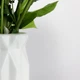 Ваза для цветов MBM HOME пластиковая 18 см DH-FLOWERS-01 WHITE Белая - изображение 4