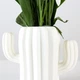Ваза для цветов MBM HOME пластиковая 11 см DH-FLOWERS-02 WHITE Белая - изображение 3