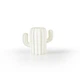 Ваза для цветов MBM HOME пластиковая 11 см DH-FLOWERS-02 WHITE Белая - изображение 4