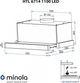 Витяжка кухонна Minola HTL 6714 I 1100 LED - изображение 11
