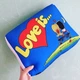 Подушка Love is голубая, LK 98-9710262 - изображение 2