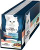 Упаковка влажного корма для котов Purina Gourmet Perle Duo с лососем и сайдой мини филе в подливке 26 шт по 85 г (7613287601889 / 8445291188235) - изображение 1