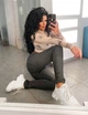 Fashions • Бесшовные лосины на меху рубчик Fashions 48 графит (557-аз) - изображение 3