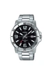 Мужские часы Casio MTP-VD01D-1B Черные с серебристым - изображение 1