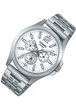 Мужские часы Casio MTP-E350D-7B Белые с серебристым - изображение 5