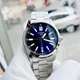 Наручные практичные часы Casio MTP-VD02D-2E Серебро\Темно-синий экран - изображение 7