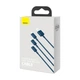 Кабель Baseus Superior Series Fast Charging Data Cable USB to M+L+C 3.5A 1.5 м Blue (CAMLTYS-03) - изображение 5