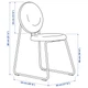 Стілець IKEA MANHULT чорний/Хакебо сіро-зелений (005.470.57) - изображение 5