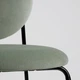 Стілець IKEA MANHULT чорний/Хакебо сіро-зелений (005.470.57) - изображение 4