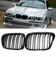 Решітка радіатора BMW (БМВ) 5 series E39 (1995 - 2004) Чорний глянець 2 ребра CountryMan - зображення 1