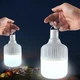 Кемпинговый LED фонарь с аккумулятором подвесной на солнечной батарее - изображение 1