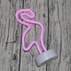 Ночной светильник Neon Decoration Lamp Series Flamingo Фиолетовый декоративный (733233) - изображение 7