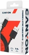 Кабель Canyon MFI-12 Lightning - USB 2 м Black (CNS-MFIC12B) - изображение 2