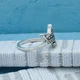 Серебряное безразмерное кольцо "Корона с камушком" - изображение 8