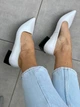 Женские демисезонные балетки ShoesBand Белые натуральные кожаные внутри кожаная подкладка 39 (25,5 см) (S99261) - изображение 8