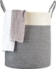 Кошик для зберігання MBM HOME TH-14 з ручками Сіро-білий (TH-14 GRAY/WHITE) - зображення 1