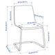 Стіл і 4 стільці IKEA DOCKSTA / TOBIAS 103 см білий/коричнево-червоний (394.992.77) - зображення 4