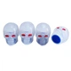 Защитные колпачки на ниппель светящиеся Череп Alitek Neon Skull Blue (4 шт) (67332) - изображение 1