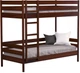 Кровать Estella Дуэт 80х190 ordf Массив 2Л4 Каштан (8001379027) - изображение 1